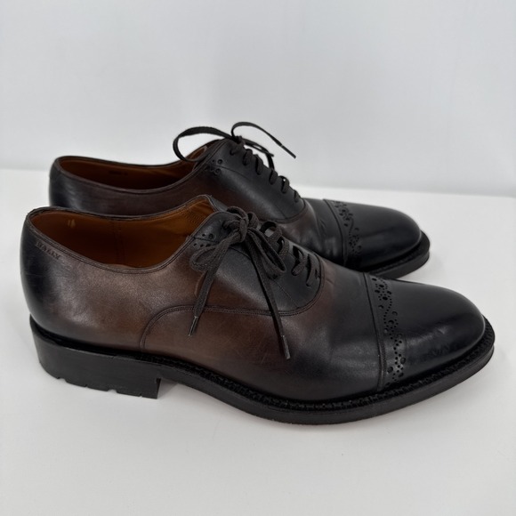 Bally Of Switzerland‎ Injected-Sole Oxford US 7D Dark Brown Leather Cap Toe main image 6